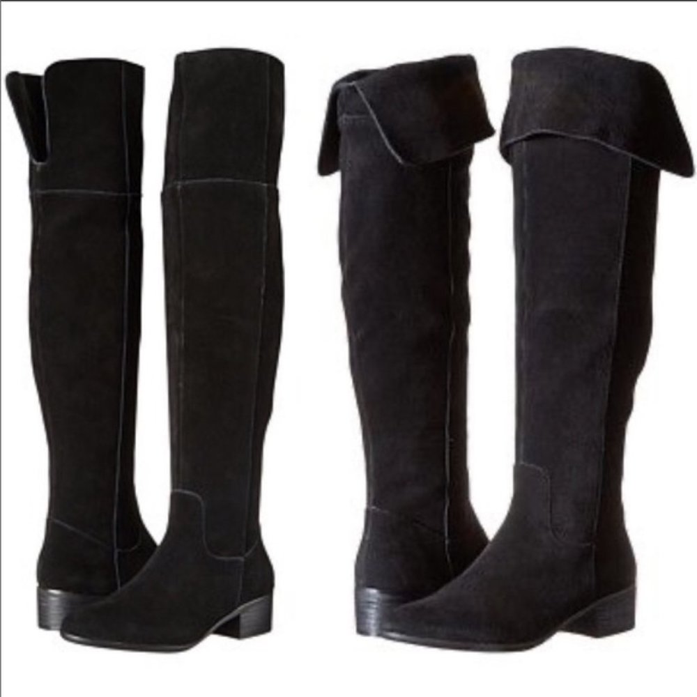 Steve Madden Black Suede Tyga Boots - Picture 1 of 14